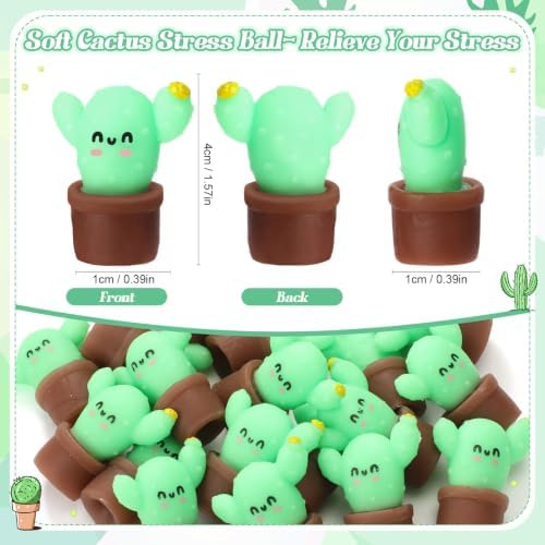 Thenshop 20 Pcs Cactus Positive Gift for Coworkers Employee