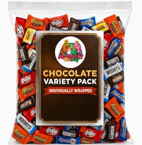 Candy Bulk Assorted Chocolate Variety Pack - 5 Lb Individually Wrapped Mix for Basket Stuffers, Celebration Fillers & Party Treats