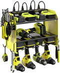 CCCEI Wall Mount Modular Tool Charging Organizer, Green, 2 Pack, 3 Tier.