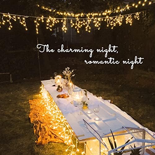 JMEXSUSS 200 LED Icicle Lights for Outside