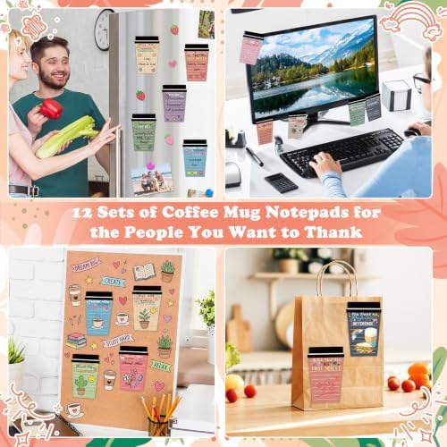 12 Set Employee Appreciation Gifts Bulk Team, Muted Colors