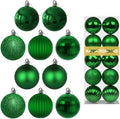 Emerald Green 3.2" Large Christmas Balls - Christmas Tree Decoration Ornaments Shatterproof Hanging Balls for Birthday St. Patrick's Day Easter Mardi Gras Holiday Wedding Decorations Set of 10pcs