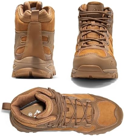NORTIV 8 Men's Waterproof Lightweight Hiking Boots
