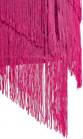 IDOPIP Kids Girls 1920s Flapper Dress Tassels Sequins Fringe Latin Dance Dress Gatsby Halloween Party Ballroom Dance Costumes
