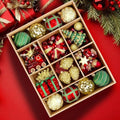 Alupssuc 82pcs Classic Christmas Balls Ornaments Set, Red, Green and Gold