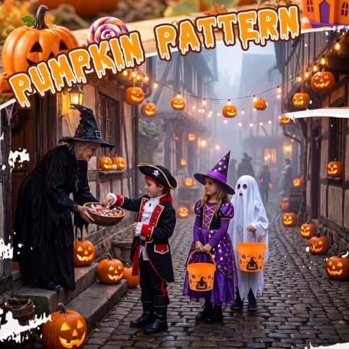 30 Pack 50 oz Halloween Trick or Treat Bucket Bulk