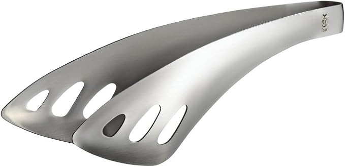 Oaks Leye LS1514 Yubisaki Server Tongs, Easy to Serve Even While Sitting, Stainless Steel, Made in Japan