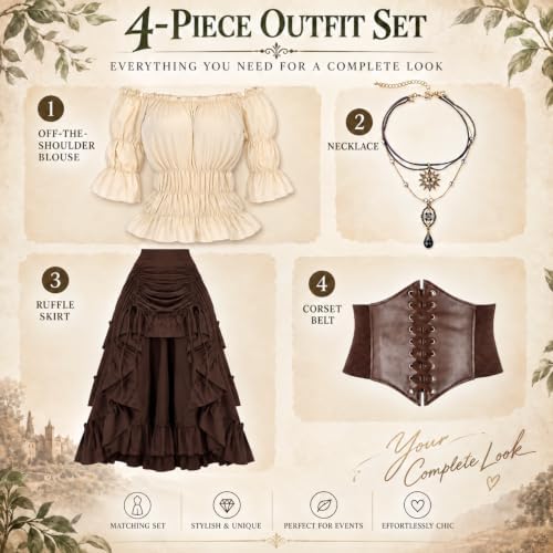 Medieval/Renaissance Costume Women Pirate Costume Halloween Costume