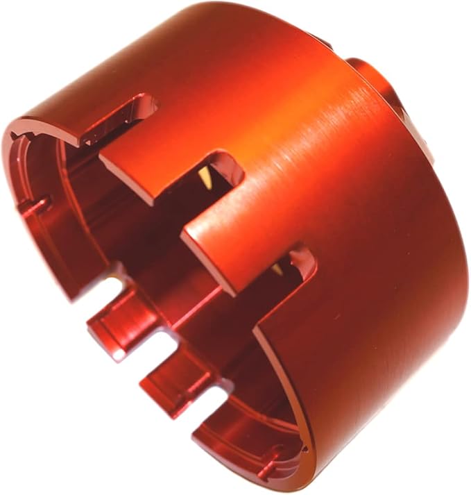 77mm 76mm 75mm 74mm 73mm 14 & 15 Flute 2 Stage Heavy Duty Torque Limiting Oil Filter Wrench Red 6061-T6 Aluminum