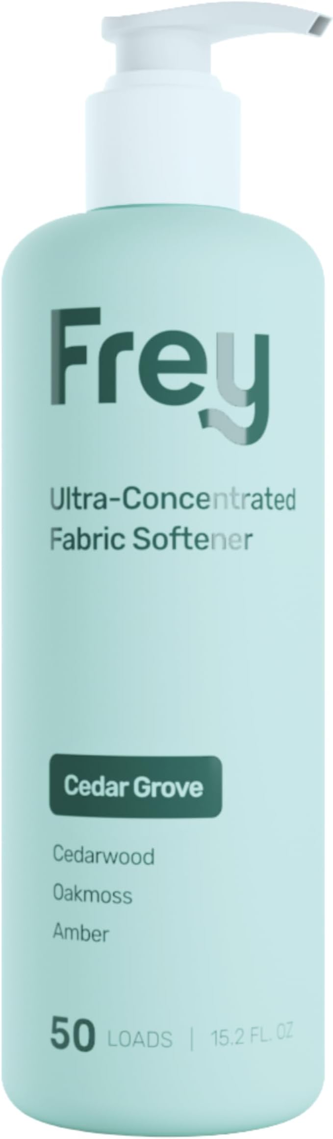 FREY Natural Liquid Fabric Softener and Conditioner | HE Laundry Softener for All Machines | Plant-Powered Eco Friendly Formula | 1-Pack, Cedar Grove