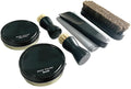 YARNOW Black Shoe Cream Set with Portable Shoe Polishing Brush and Cream Convenient and Lightweight for Men and Women Boots