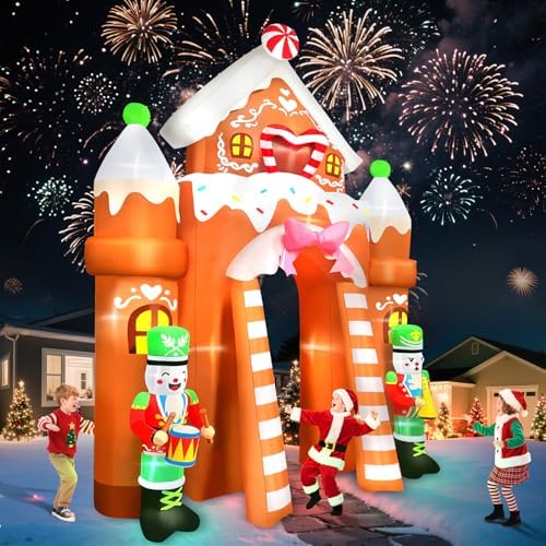 Kalolary 12FT Christmas Inflatable Archway Outdoor Decorations