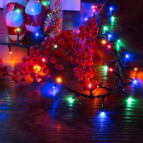 AWQ 1000 LED 82 ft Christmas Cluster Lights Xmas String Lights Multicolor