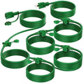 K KASONIC Outdoor Extension Cord 50 FT, Evenly Spaced 6 Outlets, Green