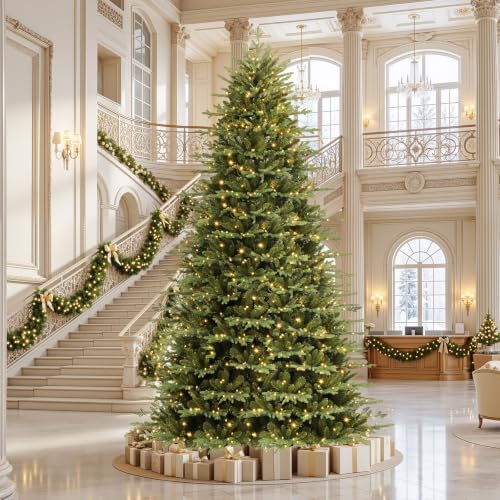 SHareconn 9ft Prelit Artificial Aspen Christmas Tree with Remote Control