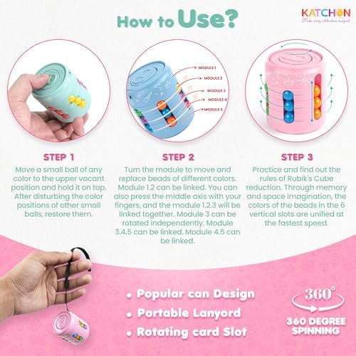 KatchOn, Pack of 24, Bean Fidget Spinners with Sparkle Squishy Cube Bundle - Birthday Party Favors for Kids 8-12, Treasure Box Toys for Classroom Goodie Bags Stuffers for Kids