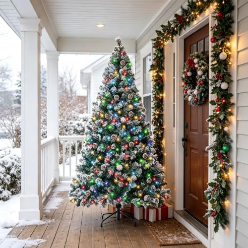 Juegoal 7.5FT Pre-lit Christmas Tree with 380 LED Smart Lights, App Control