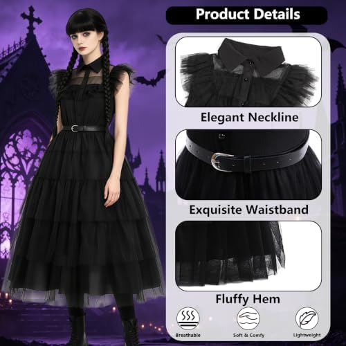 Adult Dress for Women Gothic Family Princess Costume with Accessories Set