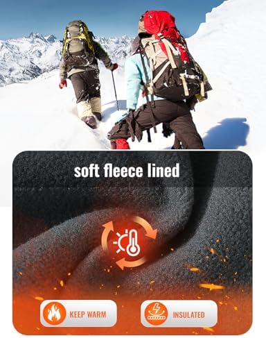 Rdruko Men's Snow Pants Waterproof Ski Pants Insulated Trousers