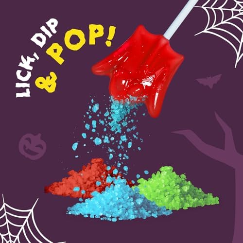 Sweet Dreams Popping Candy Ghost Lollipop, Sour Dip, 3 Bags, 9 Pouches