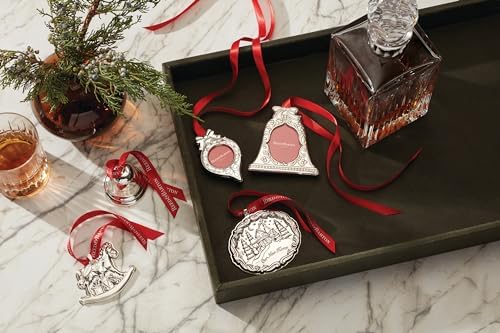 Reed & Barton Sterling Silver Christmas Ornament Collection, Bell Figural Frame Ornament