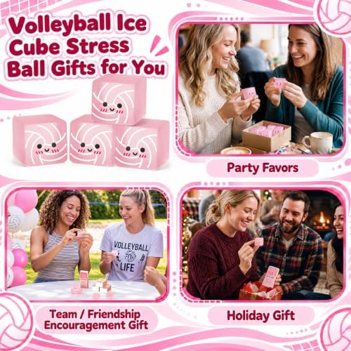24 Sets Volleyball Gifts Cool Volleyball Party Favors with Support Boxes