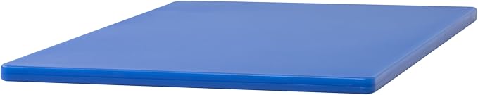 Winco Cutting Board, 12 x 18 x 1/2-Inch, Blue | Dishwasher safe, Stain resistant, Minimizes dulling, Great for Charcuterie, Cheese, Appetizers and Buffet Displays