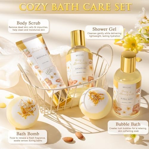 Birthday Gifts for Women Spa Gift Baskets Bath Set for Women Self Care Kit