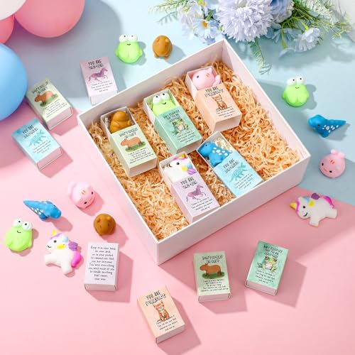 25 Sets Positive Gifts Animal Birthday Party Favors with Support Boxes