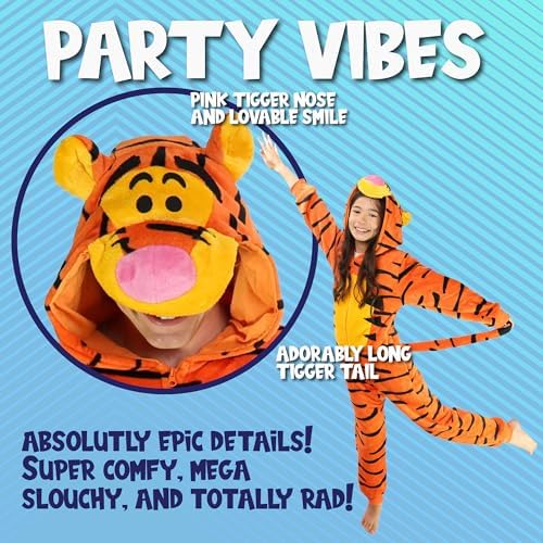 Funziez! Slim Fit Adult Onesie - Animal Costume - Plush Unisex Halloween One Piece Cosplay Suit for Women and Men