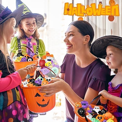 OCHIDO Halloween Party Favors for Kids-60Pack Halloween Squishy Toys Bulk