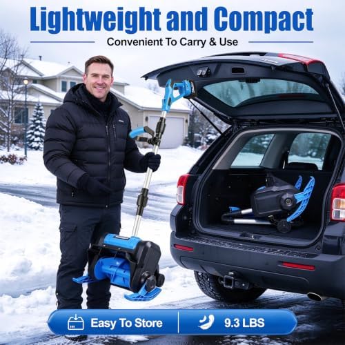1200W Electric Snow Shovel, 2 X 4.5Ah Brushless Snow Shovel Battery