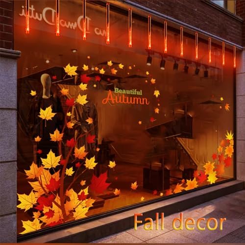 Halloween Yard Decorations: Orange Meteor Shower Lights for Outdoor Decor