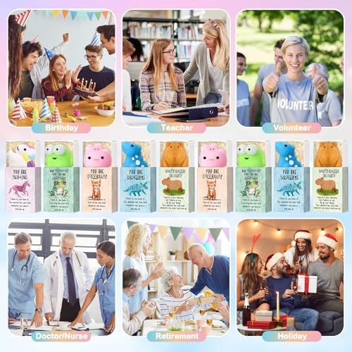 25 Sets Positive Gifts Animal Birthday Party Favors with Support Boxes