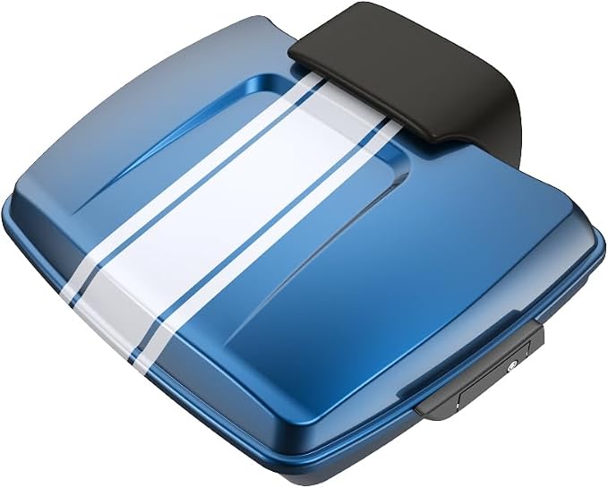 Advanblack Road Glide Tour Trunk Pack Fast Johnnie Razor Tour Trunk Pack Backrest Pad for '97-'25 Harley Touring Road King Street Glide Electra Glide CVO models