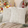 DFXSZ Christmas Tree Pillow Covers 18x18 Set of 2 Christmas Decor WhiteStar