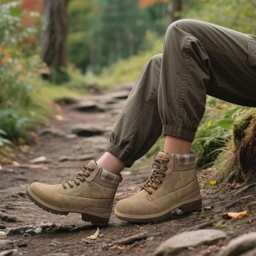 COTTIMO Women's Waterproof Hiking Snow Winter Boots