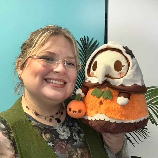 Squishable - Mini Pumpkin Spice Plague Nurse - The Mysterious Doctor Plague Collection - 9 in - Soft Toy Collectible Stuffed Animal