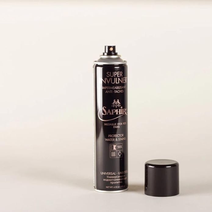 SAPHIR Medaille d’Or Super Invulner – Waterproof Spray for All Leather Shoes & Boots, Shoe Protector Spray – Neutral
