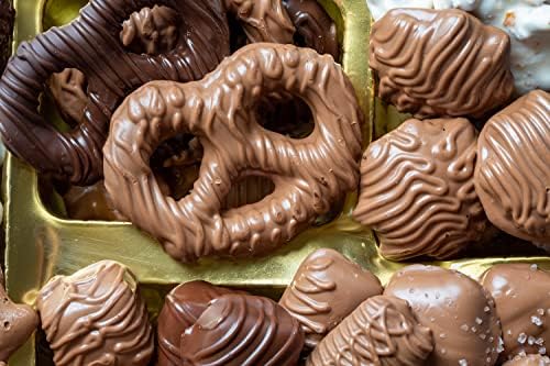 Chocolate Gift Basket, Candy Food Gifts Arrangement Platter, Gourmet Snack Box, Holiday Present Idea, Corporate, Employee Appreciation, Him & Her, Men Women Sympathy Family Parties & Get Well- Bonnie & Pop