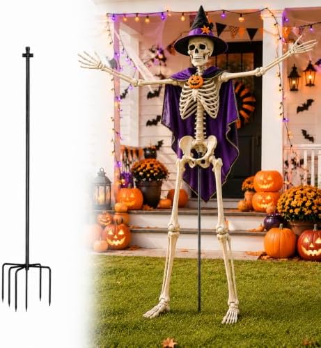 1P Skeleton Stand for 6.5-8.5 FT Giant Skeletons,【Skeleton Not Included】