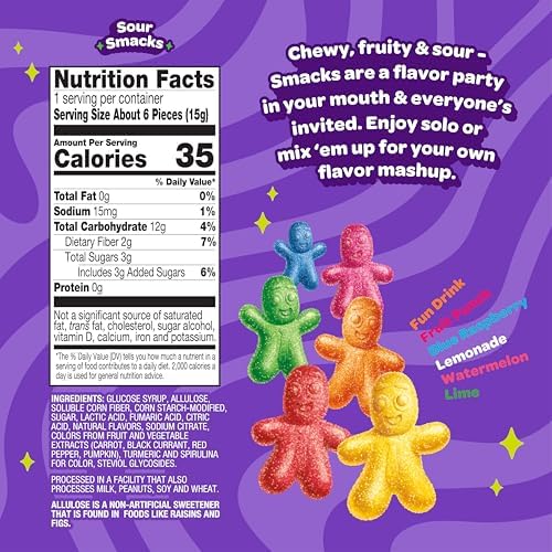 JOYRIDE Smacks & Wedges Party Pack - Healthy Candy, 3-Pack Variety