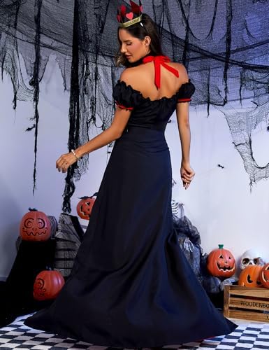 Queen of Hearts Costume Women Halloween Costume Woman 2026 Alice in Wonderland Outfits Fancy Cosplay Dress for Adult