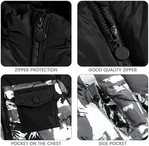 JiAmy Kids 2-Piece Snowsuit Puffer Jacket and Snow Pants