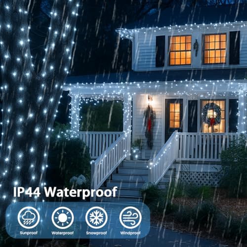 500 LED String Lights, 180FT Super-Long Christmas Lights Outdoor Indoor