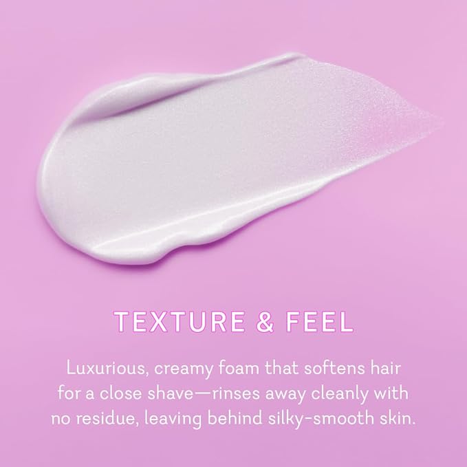 Pure Romance - Vuluxe Shaving Cream for Women - Truly Sexy Flirt (7 fl oz) - Prevents Razor Bumps & Irritation - Orchid, Blackberries, Vanilla - Foaming Shave Cream Moisturizer - Skin Care & Self Care