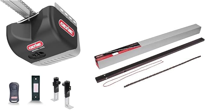 Genie Chain Drive 500 Garage Door Opener + 8ft Extension Kit