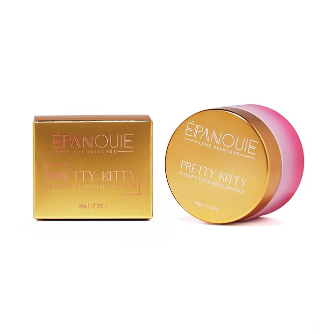 Epanouie Skin | Pretty Kitty Intimate Care | Botanical Feminine Hygiene | Exfoliating Masque for the Bikini | Hydrating + Plumping | Ingrown & Dark Spot Treatment | For Soft, Radiant Skin