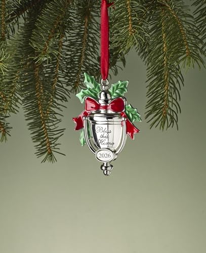 Lenox 2026 Bless This Home Silverplate Ornament