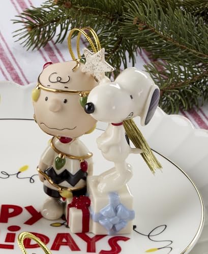 Lenox Peanuts Charlie Brown Christmas Tree Hanging Ornament